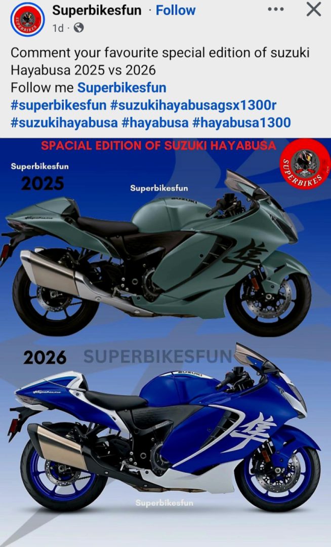 I got to get either the 25th Anniversary or the new 2K26 Busa Special Edition