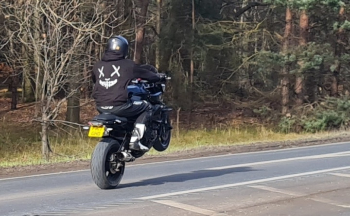 These are always one in the group, who likes to wheelies :)