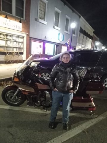 Ride motorcycles and eat ice cream