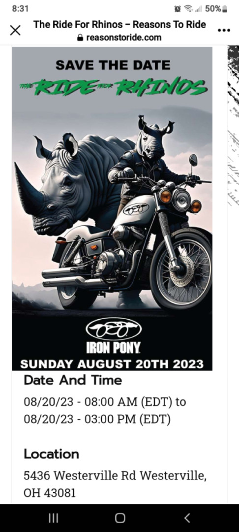 Ride for the Rhinos