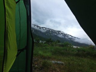 Camping out on the fjällen near Grotli