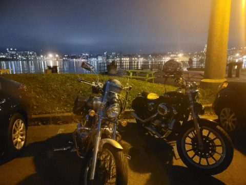 Late night cruise around the waterfront
