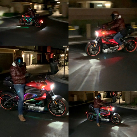 Lighting LED effects on a Wire