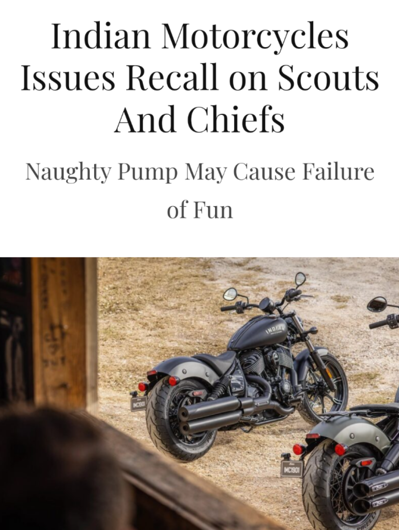 Check the link in the comments if you own a 2021-2022 Indian Chief or Scout