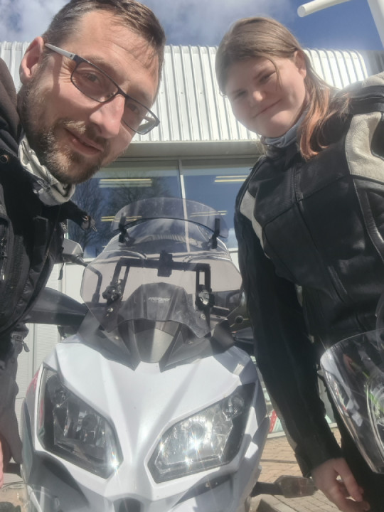 Terrible picture but studying took a back seat yesterday yet again. Daddy daughter time is awesome