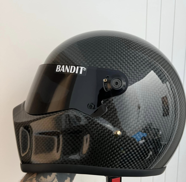 Super Light carbon fibre bandit helmet just looks different
