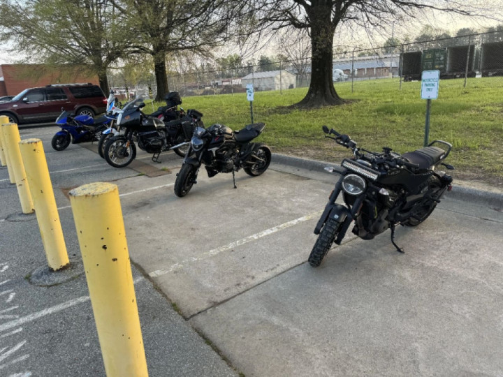Feels good to park with other bikes at work