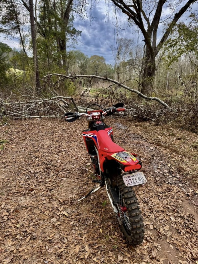 The mound in the first picture is the rifle range earthen berm backstop.