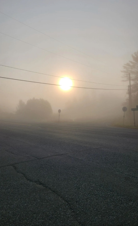 Foggy Vermont morning