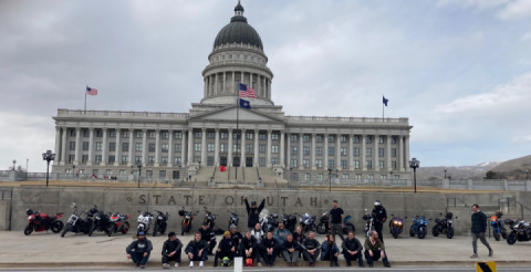Riding with your crew in Utah