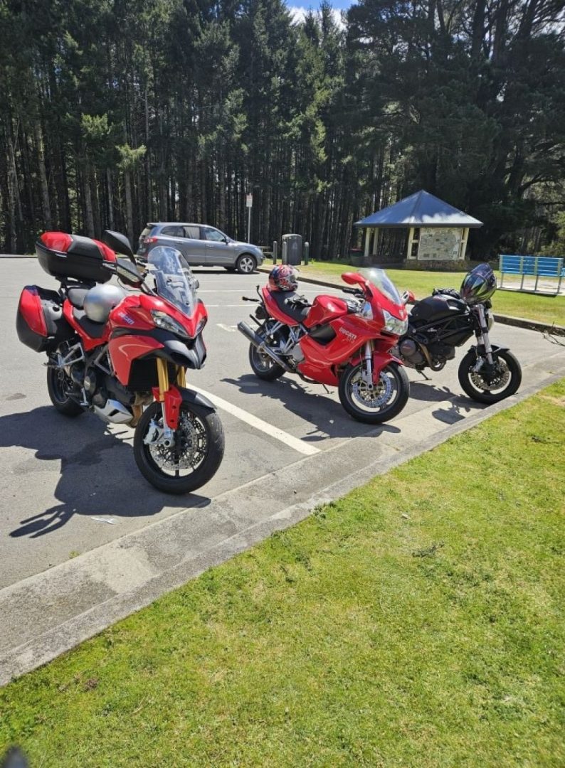 My ST3 between Multistrada and Monster