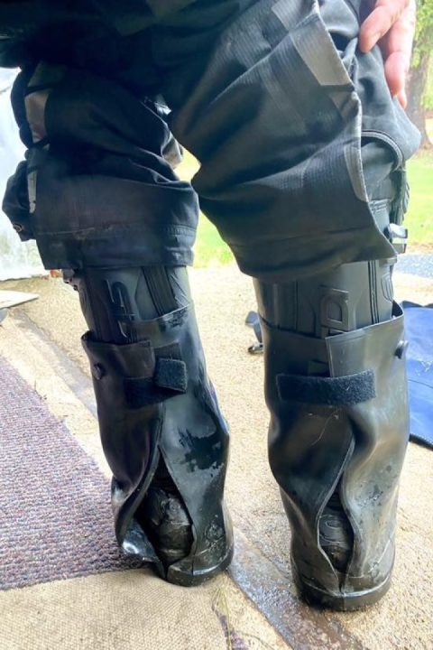 Crudely effective rain gear hacks