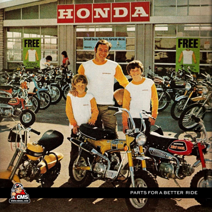 Image going to the Honda dealership with your dad in 1972. Which bike would you pick and why?