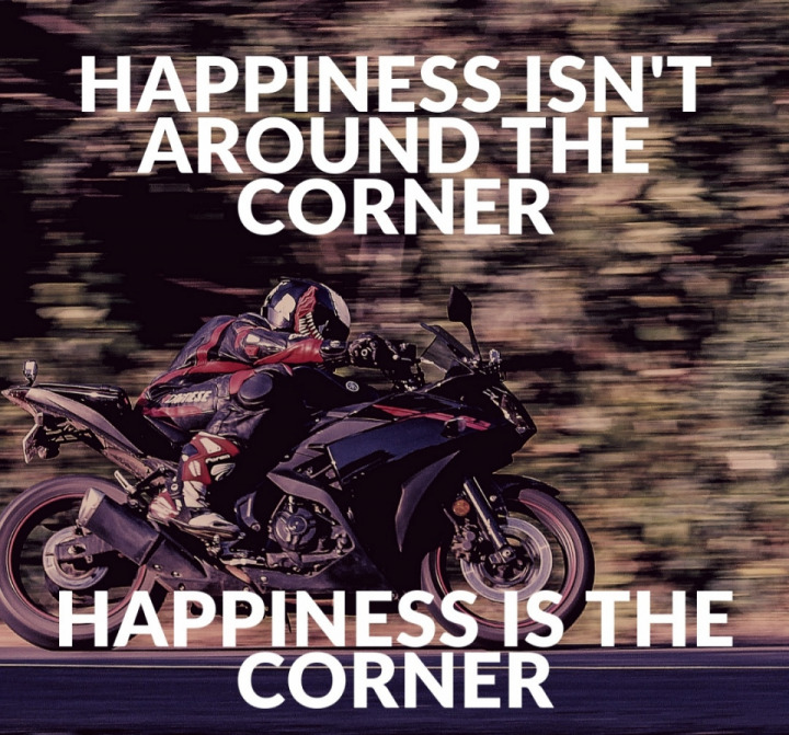 Happiness is as soon as you ride 