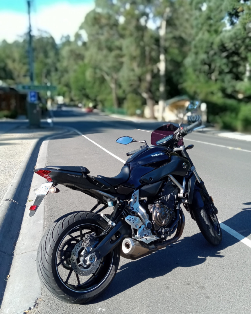 Washed my bike, took it up the mountain to blow dry it! 
