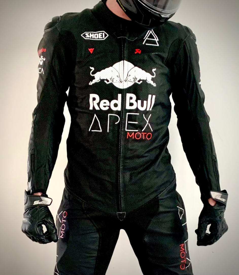 Does it get any better than a completely custom race suit with your brand?