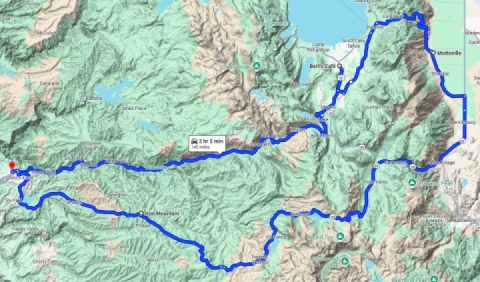 Yet another ride for breakfast in Tahoe.