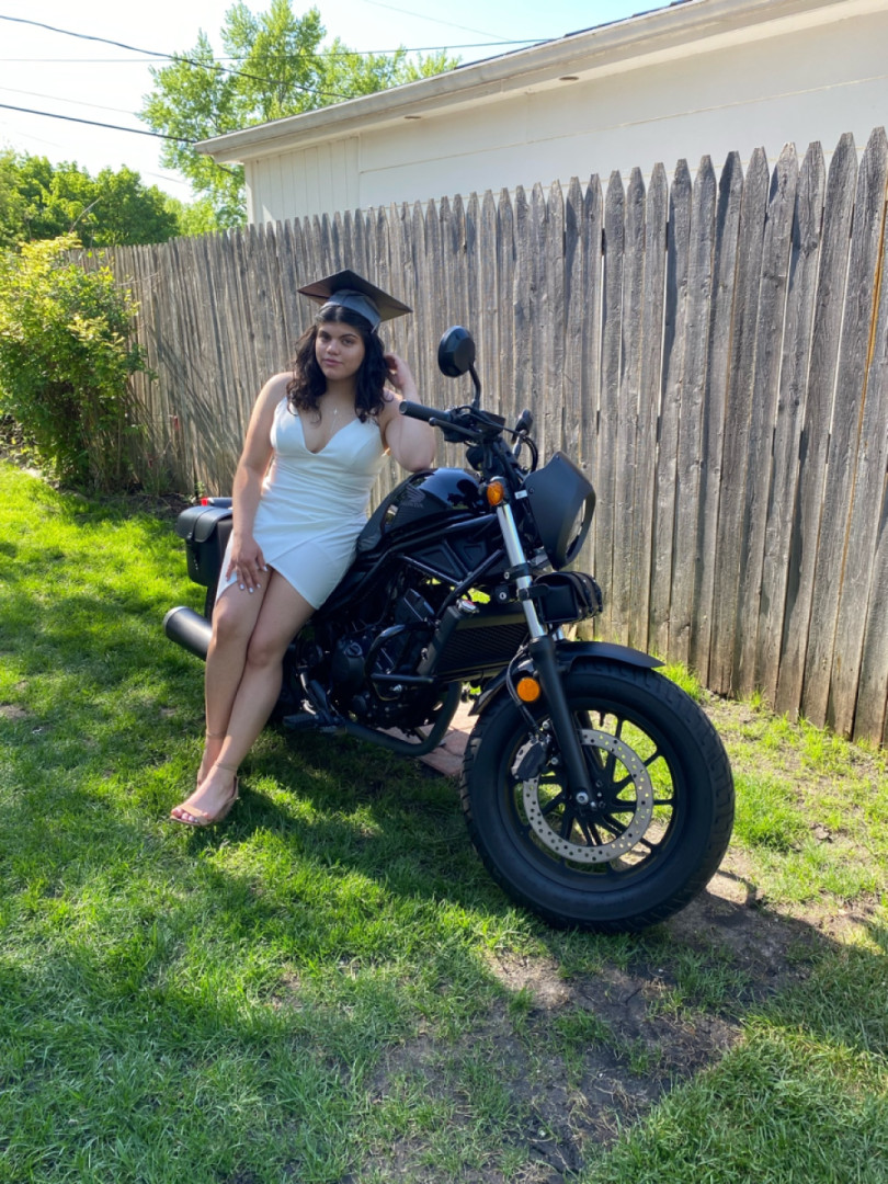 I graduated yesterday 5/14/22 had to get pictures with the bike