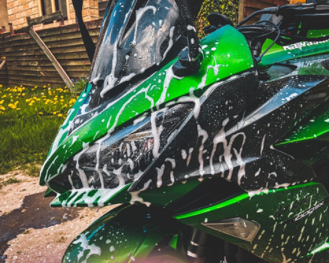 Give her a good soapy workout today. Shes looking all pretty again now ???