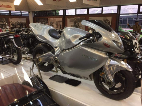 You can't see the engine here, but this is a 1500cc Norton Nemesis V8