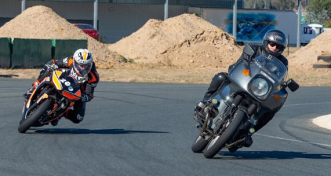 A diverse capability motorcycle, close to stock