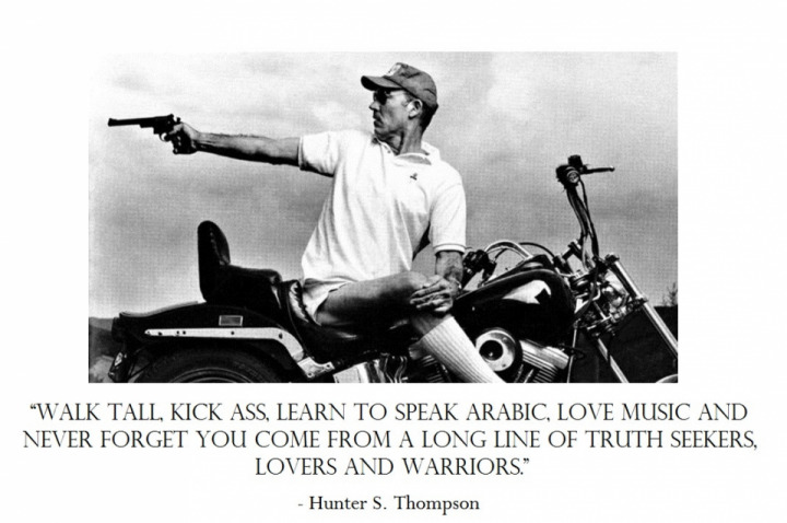 ...wise words from Dr Gonzo.