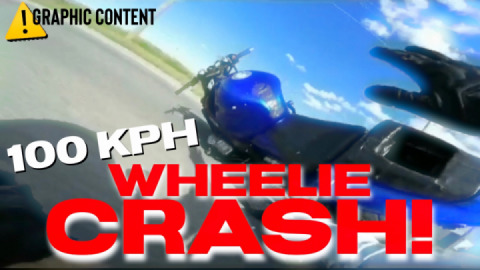 HIGH SPEED WHEELIE CRASH!
