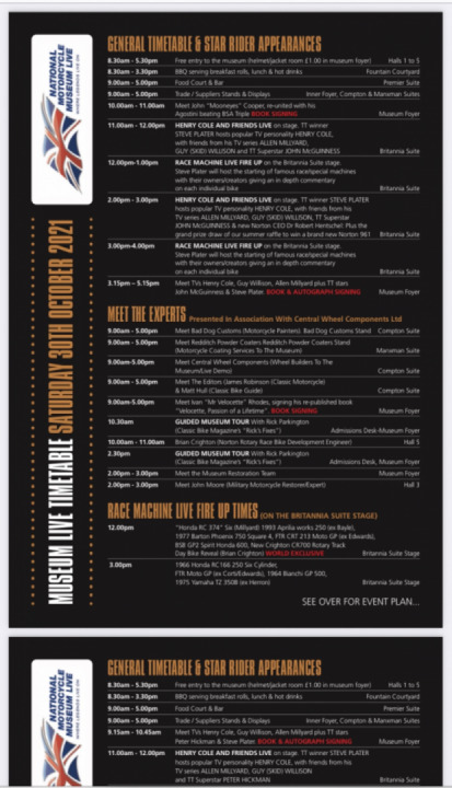 Motorcycle Museum Live this weekend