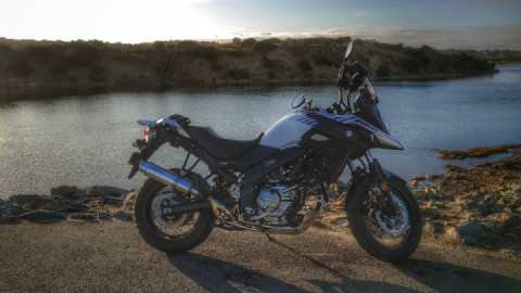 Enjoying the riding. Winter at the edge of a desert.