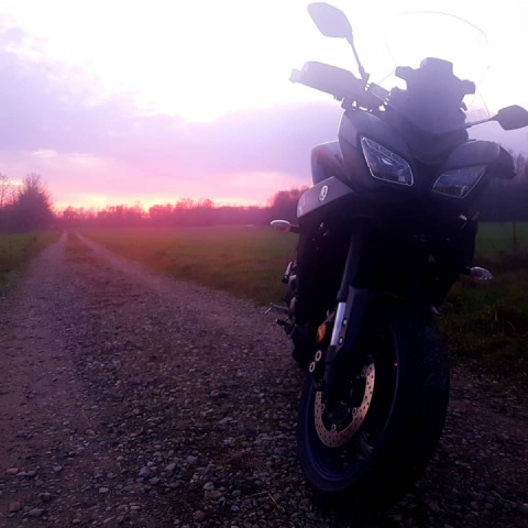 Glühender Sonnenuntergang