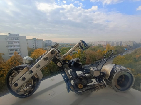 Knuckle Head Rat-Rod bike