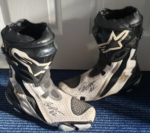 More racing history ? B.S.B winner 2011 signed boots , got em ????