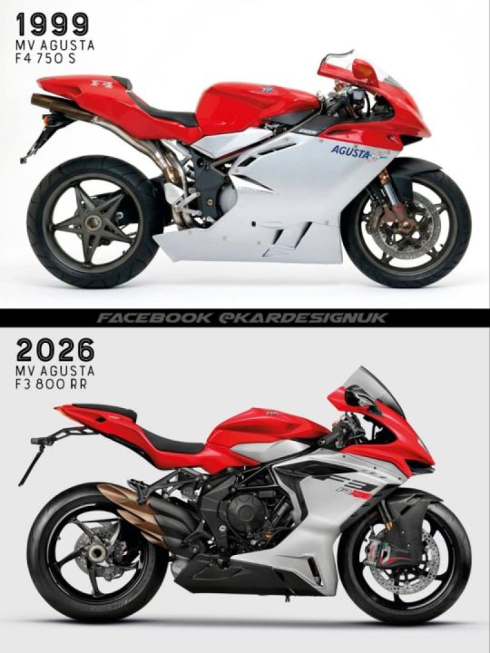 MV Agusta sportsbike styling evolution
