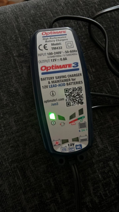 I've tried my optimate on 3 motorbike batteries..