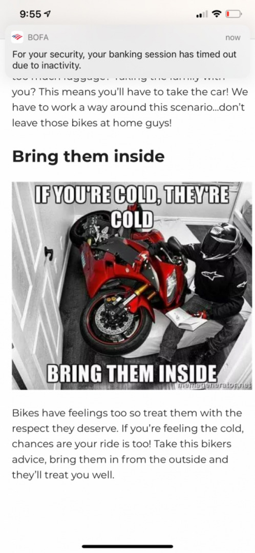 A few motorcycle memes
