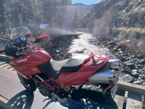 Riding with beautiful views