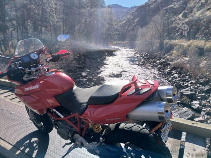 Riding with beautiful views