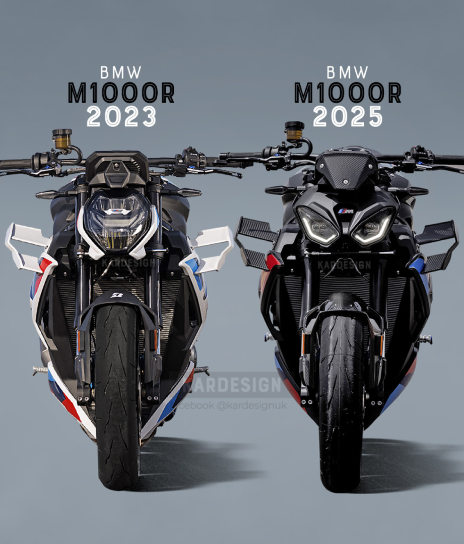 FINALLY! BMW made the switch to twin headlights for their S1000R and M1000R supernakeds.