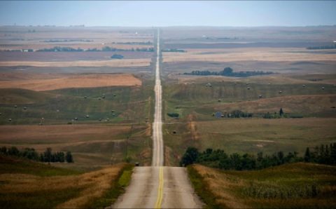 Highway 36 in Saskatchewan, Canada, north of Crane Valley