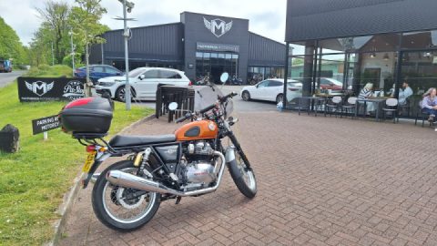 Interceptor 650cc rides to Macpherson motorcycles Plympton