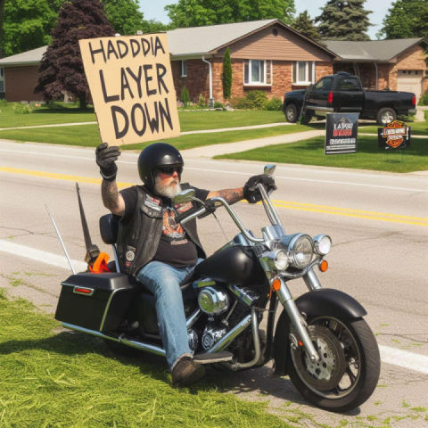 This years lawn clibbins protest went off without a hitch!