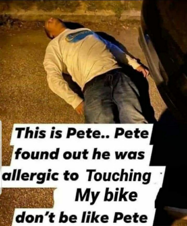 Do people want to touch your bike?