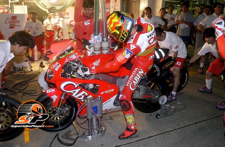 2001 Win With Colin Edwards II Left Rossi Exhausted