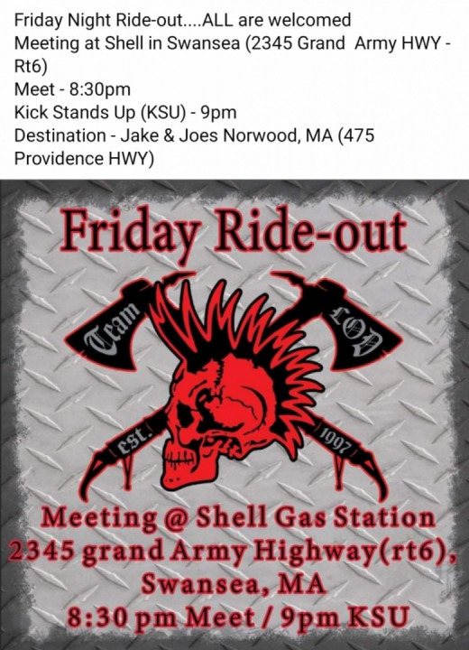 Friday ride-out