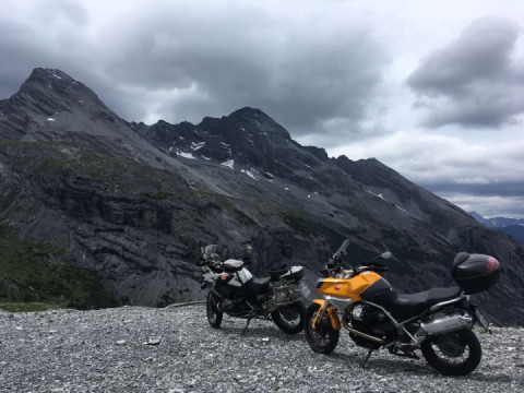 Some times ago with stormy weather in the Alps