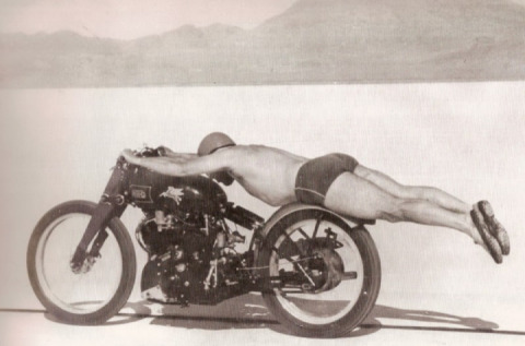 The first Vincent Black Lightning