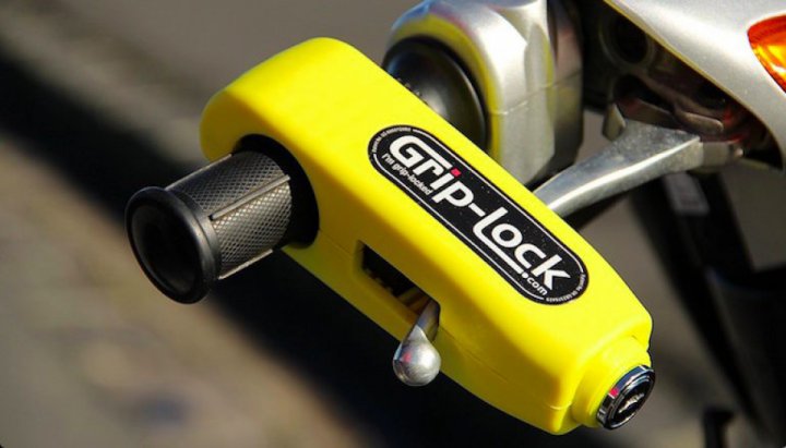 Grip-Lock - anti-theft device for motorcycles