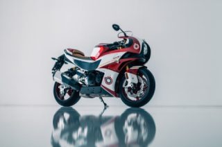 The front air intakes of the bimota KB4 channel airflow toward the rear-mounted radiator