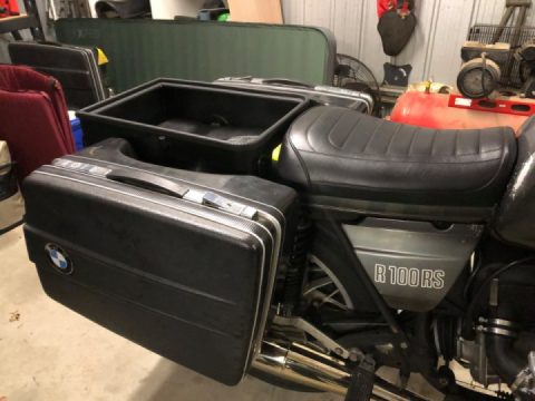 The solo seat is my original worn out RS seat. Cut, modified and recovered