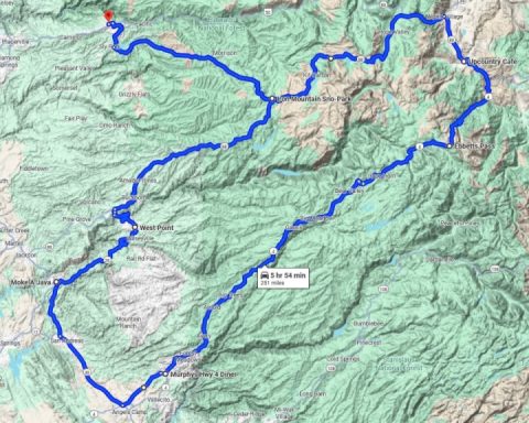 Looped around CA-4 today